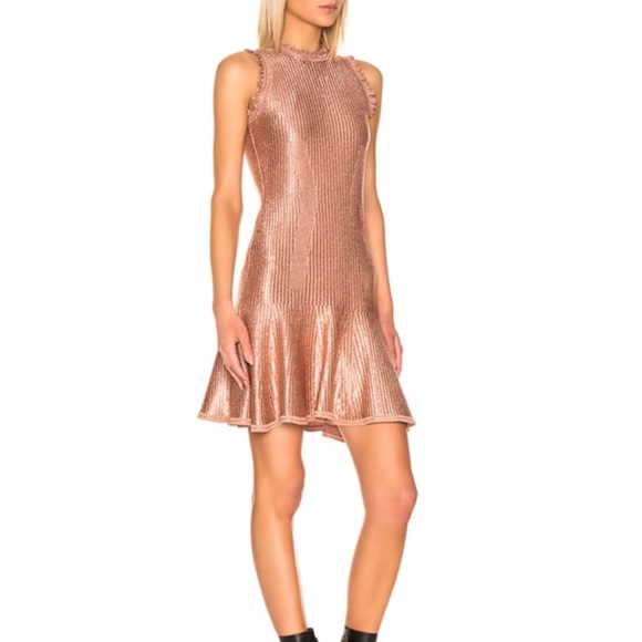 Alexander McQueen Rose gold dress, brand new with tags Medium. - Picture 2 of 8